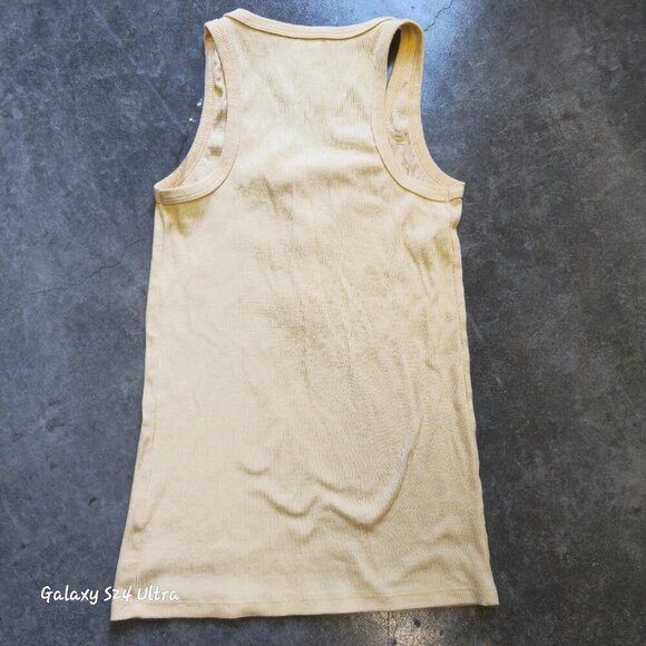 Light Yellow Racer Back tank Size Medium - Picture 4 of 6